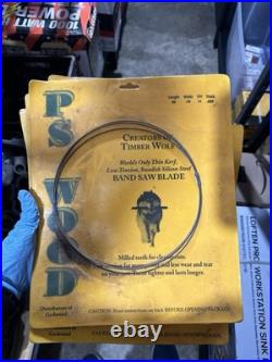 Timber Wolf PS Wood BAND SAW BLADE SET (5) LENGTH 133 ALL NEW SEALED SEE PIC