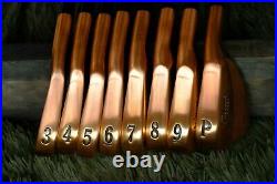 Titleist 690. MB Custom Copper Finish (3i-Pw) Dynamic Gold S200 Shaft Iron Set
