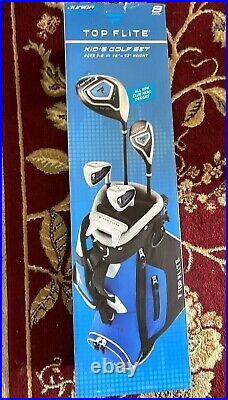Top-Flite Junior Boys 8-Piece Complete Golf Club Set- Ages 5-8 Year Right Hand