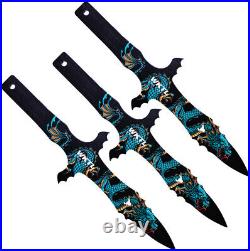 Toro Knives WKTL074 Grito Water Dragon Throwing Knives Fixed Blade Knife Set