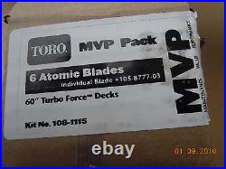 Toro Z Master 60 Blade Kit Atomic Gator Set Of 6 105-8777-03