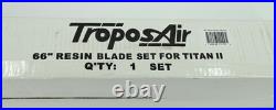 TroposAir 66 Resin Ceiling Fan Blade Set for Titan II Stone Color NEW in Box