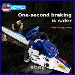VEHPRO 20 58CC 52CCGas Power Chainsaw 2 Stroke Handed Petrol Gasoline Chain Saw