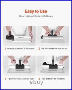 VEVOR Drywall Skimming Blade Set 10/16/24/32/40 10+16+24+32+40, Silver
