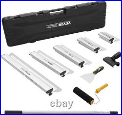 VEVOR Drywall Skimming Blade Set, 7/10/14/16/24 in Skimming Blades + 34-81.6 in