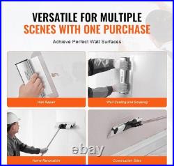VEVOR Drywall Skimming Blade Set, 7/10/14/16/24 in Skimming Blades + 34-81.6 in