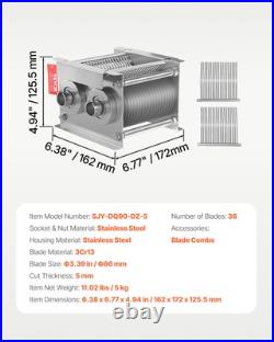 VEVOR Meat Cutter Machine Blade 5 mm Stainless Steel Blade for SJY-DQ90