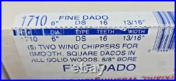 VTG Systimatic Fine Dado Saw Blade Set Precision Cutting 6 16 Tooth NIB