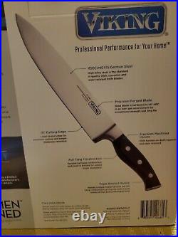 Viking 15-Piece Knife Set With Wood Block German Steel Blades Cutlery Knives