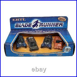 Vintage 1982 Ertl Blade Runner Die Cast Metal Replica Set Of 4 Cars Spinners New