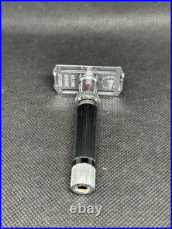 Vintage Adjustable TTO safety razor GIBBS 15 Set New Blade Dispenser France