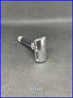Vintage Adjustable TTO safety razor GIBBS 15 Set New Blade Dispenser France