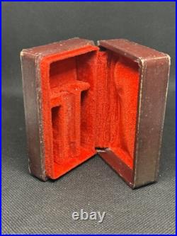 Vintage Adjustable TTO safety razor GIBBS 15 Set New Blade Dispenser France