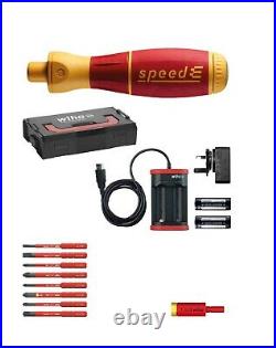 WIHA 42267 13 Pc SpeedE VDE Electric Insulated Screwdriver Torque & Blades Set 2