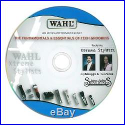 Wahl KM10 GROOMER KIT CLIPPER&5 BLADES& 8 pc METAL Attachment COMB SET, CASE, DVD+