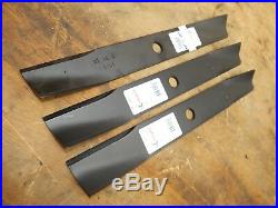 Wheel Horse 520-H 48 Mower Deck Blades HEAVY DUTY SET OF 3-NEW-MADE IN U. S. A