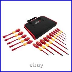 Wiha 32190 Slotted, Phillips and Inch Insulated Screwdriver Set, 1, Multi