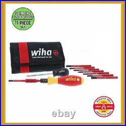 Wiha Insulated TorqueVarioS 10 to 50 In/lbs and SlimLine Blade 11-Piece Set NEW