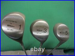 Wilson Aggressor SG Square Grooves (11 clubs) Golf Set WithHC's New Old Stock