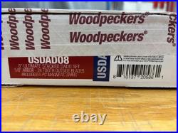 Woodpeckers Ultimate Dado Blade Set 8 Diameter, 5/8 Arbor New in Box