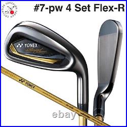 YONEX Golf Royal Ezone Iron Clubs 4pcs Set 7-pw Flex R RX-05RE Carbon Shaft New