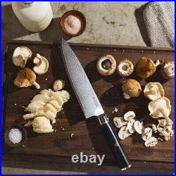 Yatoshi Magnetic Japanese 67 Layer Damascus Knife Block 6-Pc Set, NEW IN BOX