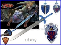 Zelda Link's Hylian Shield & Link's Master REAL RAZOR SHARP SWORD HOT COMBO SET