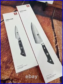 Zwilling Kanren 6 Chef's Knife & 4 Pairing Knife 2 Pc Damascus Blade Prep Set